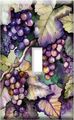 Art Plates Triple Gang Toggle Decorative Metal Wall Plate Grapes And Leaves 