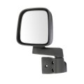 Black Left And Right Side View Mirror Textured With Manual Adjustment Folding Compatible For 2003-2006 Jeep Wrangler 55395061ad 
