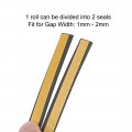 Uxcell Foam Tape Adhesive Weather Stripping 9mm Wide 2mm Thick 5 Meters Long Black Pcs