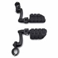 Hk Group Motorcycle Black Large Footpegs Mounting Kit For Goldwing Vtx1300 Shadow Valkyrie Triumph Road Glide Ultra Fltru