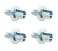 4 Pack Universal Chrome Clutch Brake Cable Adjusters Metric 8mm M8 For Honda Yamaha Suzuki Kawasaki Motorcycle Atv 
