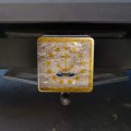 Rustic Distressed Rhode Island State Flag Tow Trailer Hitch Cover Plug Insert