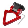 Universal Red Triangle Shaped Car Tow Hook Decor Bumper Trailer Sticker Set 