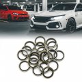 X Autohaux 20pcs Engine Oil Crush Washers Drain Plug Gaskets 16mm Id 22mm Od For Car