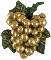 Grapes On The Vine Door Knocker Brass Premium Size 