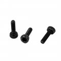 Uxcell M1 4x5mm 14 9 Alloy Steel Hex Socket Head Knurled Cap Screw Bolt Black 20pcs
