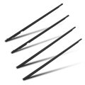 4pcs Window Molding Trim For 2004-2009 Mazda 3 Bk Series Sedan Maa1y6067 Black Weatherstrip Seal Belt To Reduce Noise And Leak 