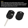 Key Shell Caseless Entry Remote Key Fob Replacement For Ford Edge 2007-2015 4 Buttons Cwtwb1u793