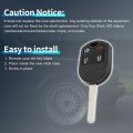 Key Shell Caseless Entry Remote Key Fob Replacement For Ford Edge 2007-2015 4 Buttons Cwtwb1u793
