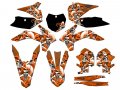 2013-2014 Xc Jester Orange Senge Graphics Complete Kit For Ktm 