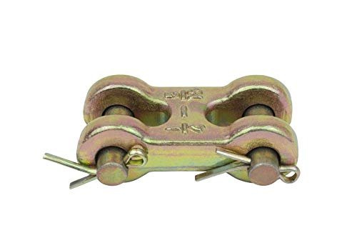 5 16 In G70 Chain Double Clevis Mid Link 4 Pack Truck Trailer Tie Down Towing Links 4700 Lbs Working Load Limit Alloy Steel