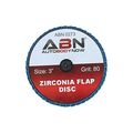 Abn 3a T27 80 Grit High Density Zirconia Alumina Flat Flap Disc Roloc Roll Lock Grinding Sanding Sandpaper Wheels 10 Pk