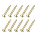 200pcs Small Hardware Nails 1 2 X 10mm Brass Round Head Common Finishing Nail For Household Woodworking Picture Hanging Diy 