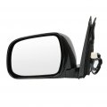 Exterior Mirror Driver Left Side Fit For 2004-2009 Lexus Rx330 Rx350 Rx400h Power Heated Manual Folding Black Smooth 
