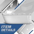 Non Parking Sensor Hole Rear Bumper End Caps Cover Compatible With Silverado Sierra 1500 2500hd 3500hd Fleetside 2007-2014