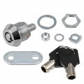 Tubular Cam Lock 13 16 Cylinder Length Fits On 1 2 Max Panel Thickness Zinc Alloy Chrome Finish Keyed Different