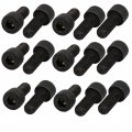 15pcs M8x20mm 12 9 Grade Hex Socket Cap Left Hand Thread Screw Bolt Black 