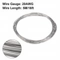 Uxcell 0 8mm 20awg Heating Resistor Wire Wrapping Nichrome Resistance Wires For Elements 16ft