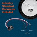 True Mods 2pc 4 Round Amber 24 Led Trailer Tail Lights Dot Certified Grommet Plug Included Ip67 Waterproof Park Turn For Rv