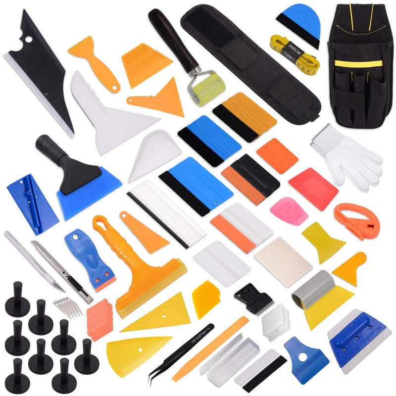 Ehdis Vinyl Wrap Tool Kit Window Tintings With Heat Gun Squeegee Razor Scraper Knife Cutter Headlight Film Application Removal