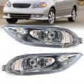 Wflnhb Fog Lights Assembly Replacement For 2005-2008 Corolla 2002-2004 Camry 2002-2003 Solara With Bulbs Harness Switch Kit