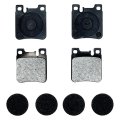 Rear Disc Brake Pads For Mercedes Benz Clk500 2003 2004 2005 2006 Semi Metallic Gold Classification High Dust Rating Bonded 