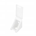 Uxcell Shelf Cabinet Door 90 Degree Plastic Corner Braces 2 Holes Angle Brackets With Cover Cap 10 Pcs