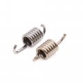 Uxcell 3pcs Silver Tone Scooter Motorcycle Exhaust Muffler Pipe Swivel Spring For Gy6