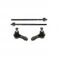 4 Pc New Front Driver Passenger Side Inner Outer Tie Rod Ends Suspension 