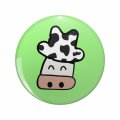 1080 Graphics Cowboy Cow Key Chain Double Sided Stainless Steel Keychain 