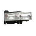 Chevy C2500 1999 2000 Headlight Driver Side Composite Type Capa Certified Fits Gm2502101 And 15034929 Halogen Clear Lens 