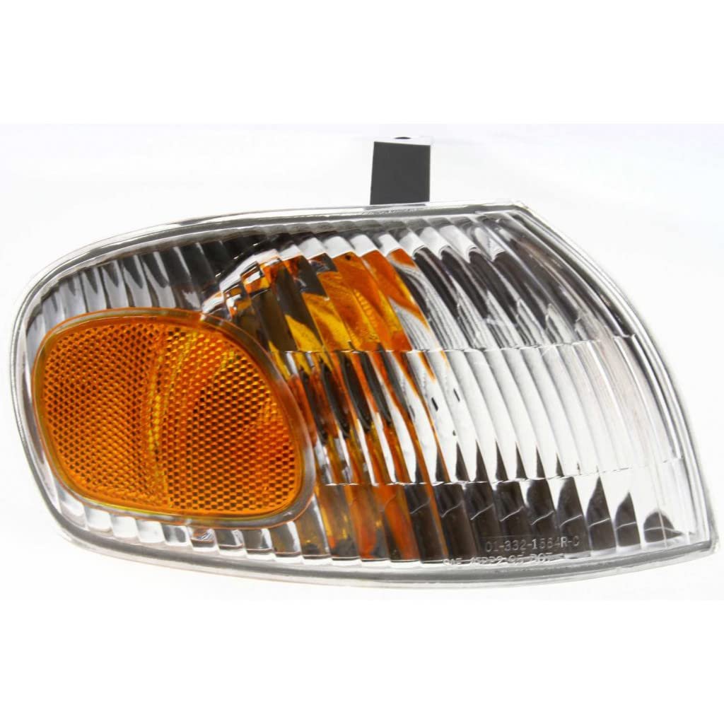 Turn Signal Light Assembly Passenger Side For Geo Prizm 1998 1999 2000 2001 2002 Clear And Amber Lens Corner Of Fender