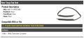 Rear Targa Top Seal Compatible With 1984-1996 Chevy Corvette