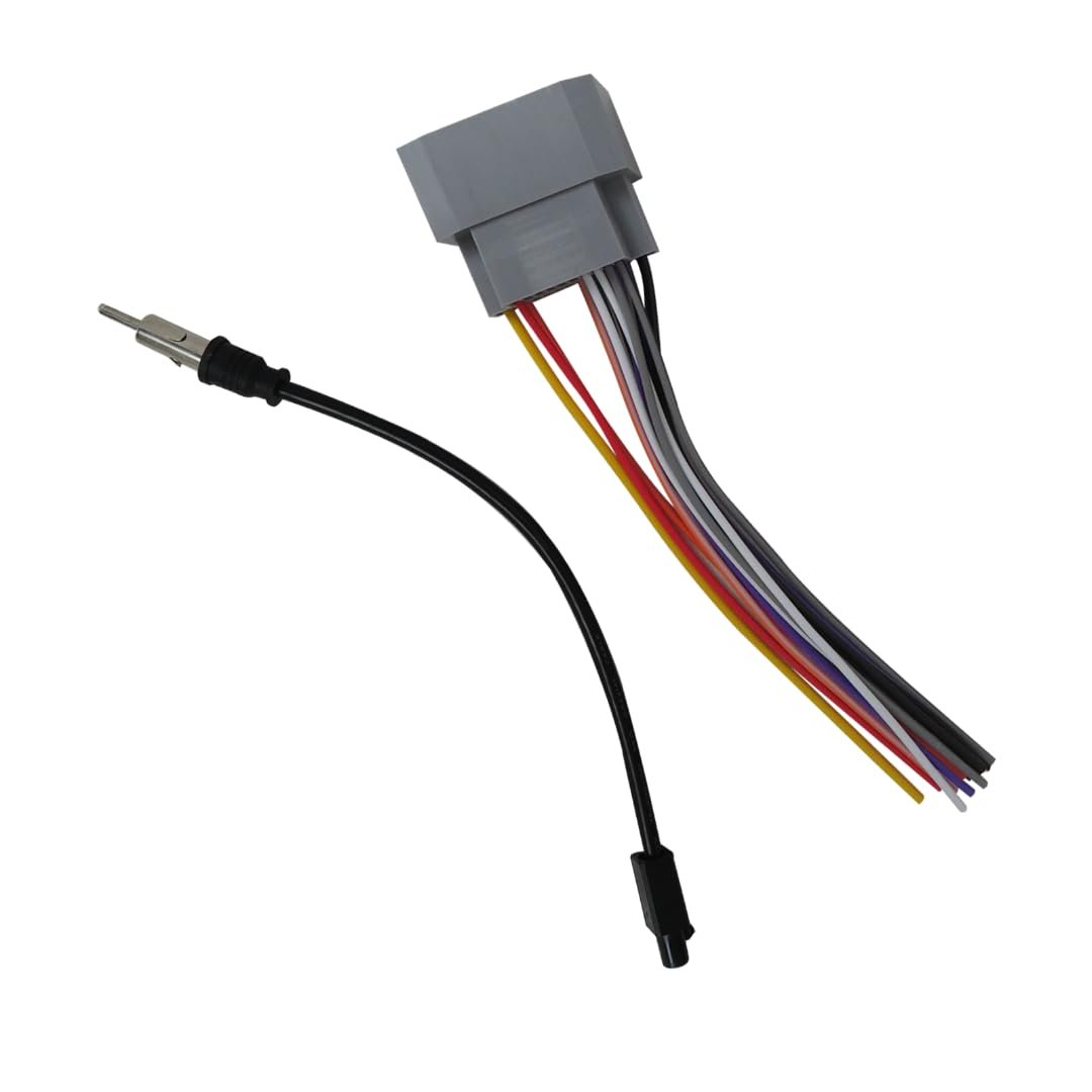 Car Stereo Radio Cable Adapter Wire Harness Antenna Replacement Fit For Jeep Wrangler 2007-2016