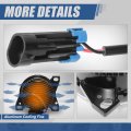 Auto Dynasty Full Led Flower Pattern Front Bumper Driving Fog Light Lamps Compatible With Kenworth T660 Peterbilt 579 587