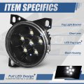 Auto Dynasty Full Led Flower Pattern Front Bumper Driving Fog Light Lamps Compatible With Kenworth T660 Peterbilt 579 587