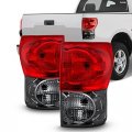 Akkon For Factory Style 2007-2009 Toyota Tundra Red Smoked Tail Brake Light Lamp Assembly 