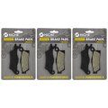 Niche Front Rear Left Brake Pad Set For Can-am 705601015 715900248 Organic 3 Pack