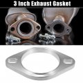 X Autohaux 3 Inner Diameter 2 Bolts Exhaust Flange For Car Universal Manifold Downpipe Gasket