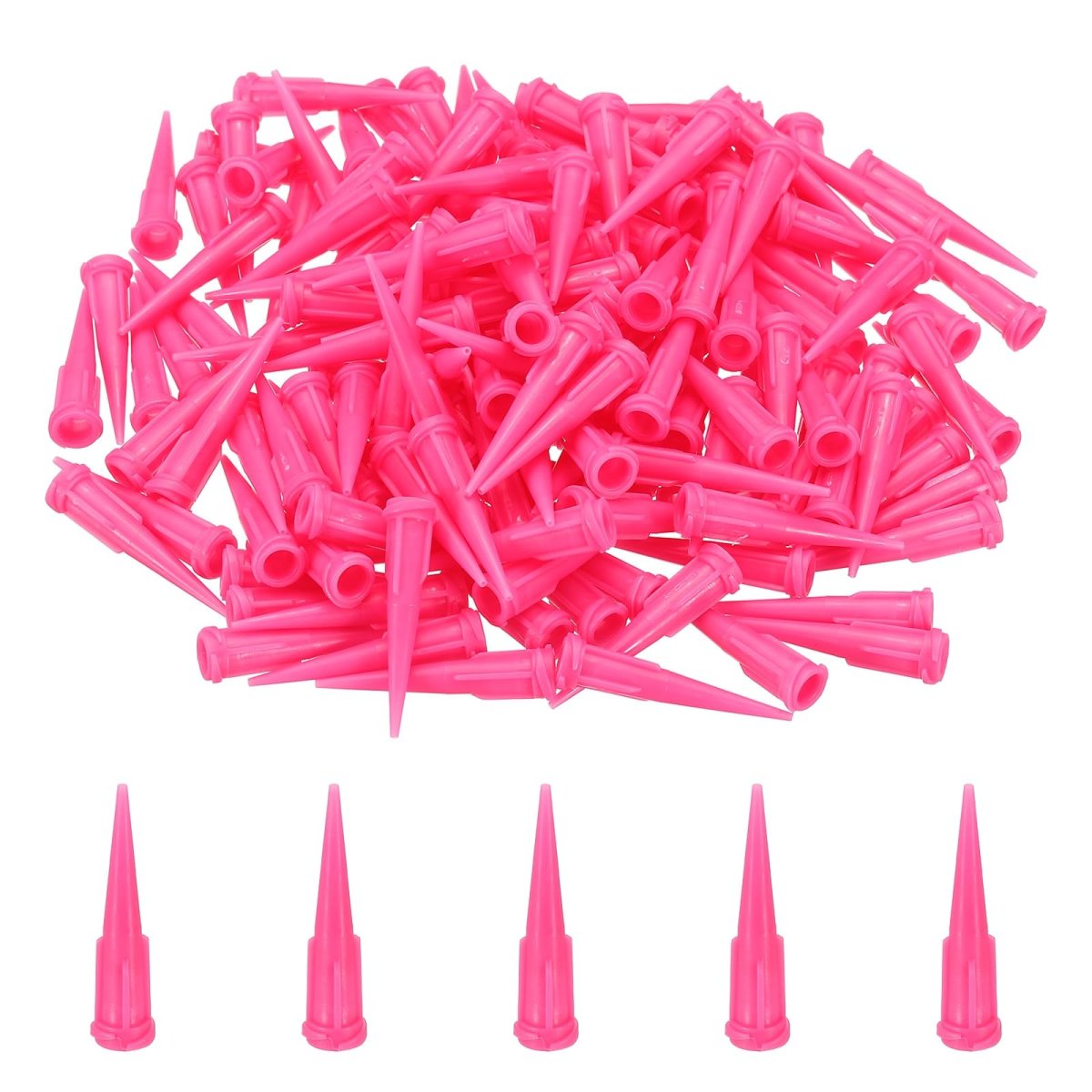 160pcs Plastic Tapered Pinhead 20 Gauge Tt Adhesive Dispensing Needle Tip 0 6mm Glue Applicator Blunt Tips For Industrial Oil