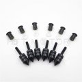 Httmt Mt218-005a- Black Spike Windscreen Bolts Screws Set Compatible With Aprilia Rs125 2006-2010