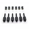 Httmt Mt218-005a- Black Spike Windscreen Bolts Screws Set Compatible With Aprilia Rs125 2006-2010