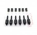 Httmt Mt218-005a- Black Spike Windscreen Bolts Screws Set Compatible With Aprilia Rs125 2006-2010