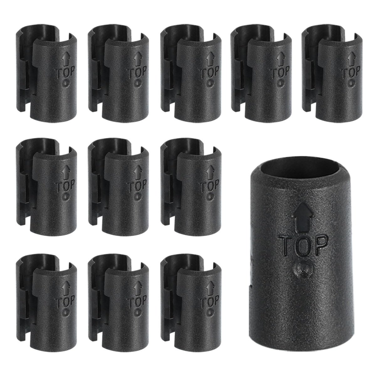 Wire Shelf Clips 24pcs 1 2 Inch 13mm Shelving Lock Plastic Sleeves Replacements For System 12 Pairs