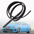 Front Under Windshield Panel Sealed Rubber Strips Trim Moulding Black Replacement For Universal Car 