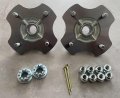 Wantone Racing 2pcs Rear Axle Wheel Hubs With Nuts Replacement For Honda Trx250 Trx250te Trx250tm Recon 250 2x4 1997-2024 Atv