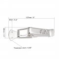 Uxcell Spring Loaded Toggle Latches 127mm Length Iron Hasps Clamps For Case Box Trunk Catches Pack Of 2 With Lock Hole