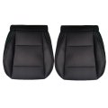 Driver Passenger Bottom Replacement Microfiber Leather Seat Covers Black For Outback 2015 2016 2017 2018 2019 White Stitching 