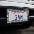 Sailboat Sailing Pattern License Plate Tag Frame