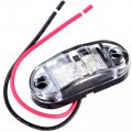 Ocpty Marker Lights 2pcs Red White 16led Side Bulbs 4x White Replacement Fit For Truck Bus Boat Suv Atv Trailer Indicator Light
